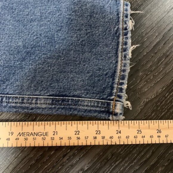 AGOLDE WOMENS STRAIGHT BUTTON ZIP  SZ (24) - Picture 7 of 7